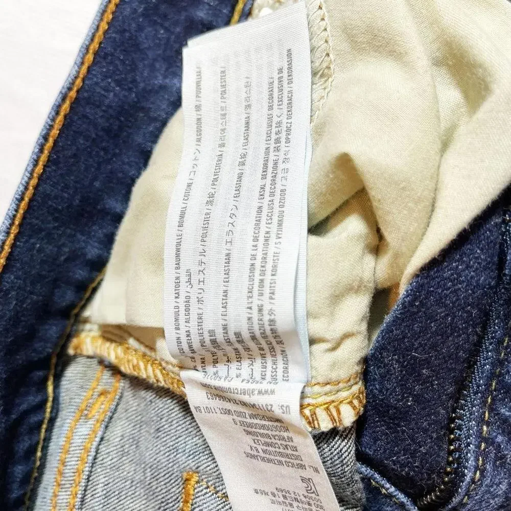 Abercrombie Kid's Mid Rise Dark Wash Soft Skinny Blue Denim Jeans Size 15‎ / 16